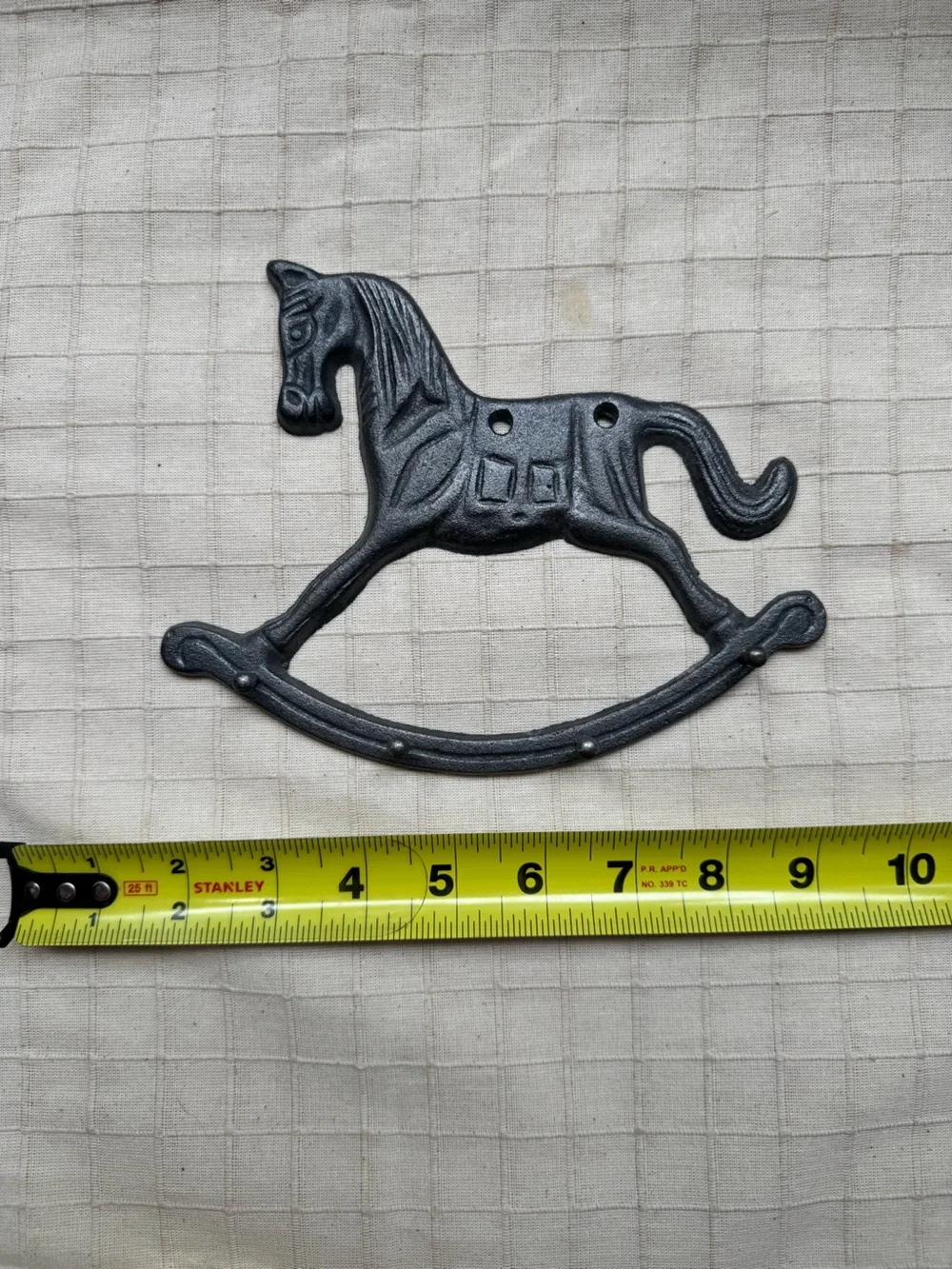 Cast Iron Decorative Rocking Horse Wall Hook